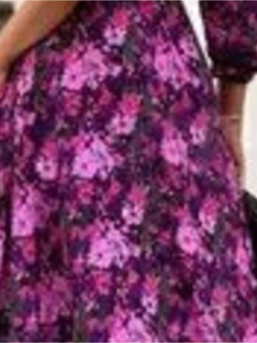 Floral Print Long Sleeve Midi Dress